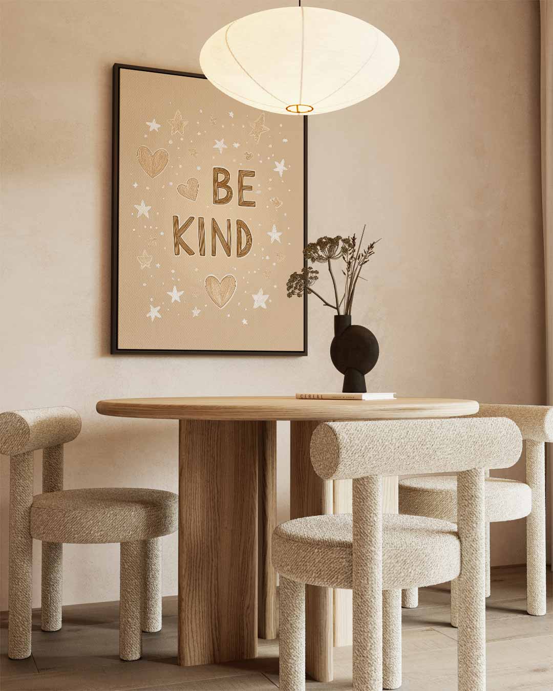 Be Kind Poster Kunstwerk-canvas-dibond-plexiglas-wanddecoratie-WallArtistic