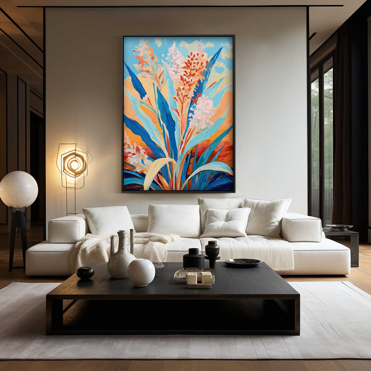 Bloemenpracht in het Veld Kunstwerk-canvas-dibond-plexiglas-wanddecoratie-WallArtistic