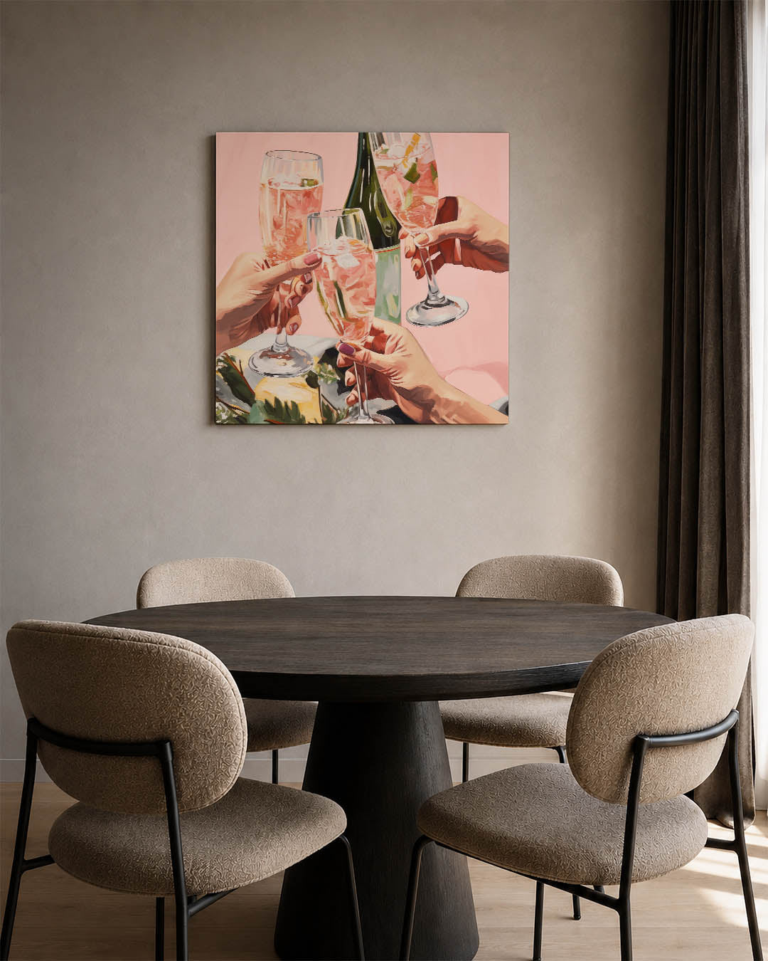 Vrolijke toast Kunstwerk