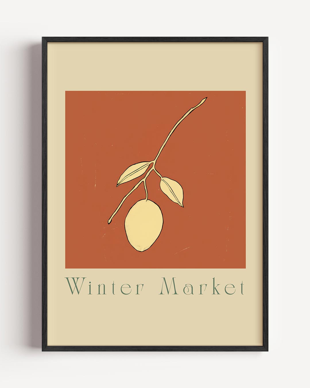 Winter Market Art Print Poster-WallArtistic
