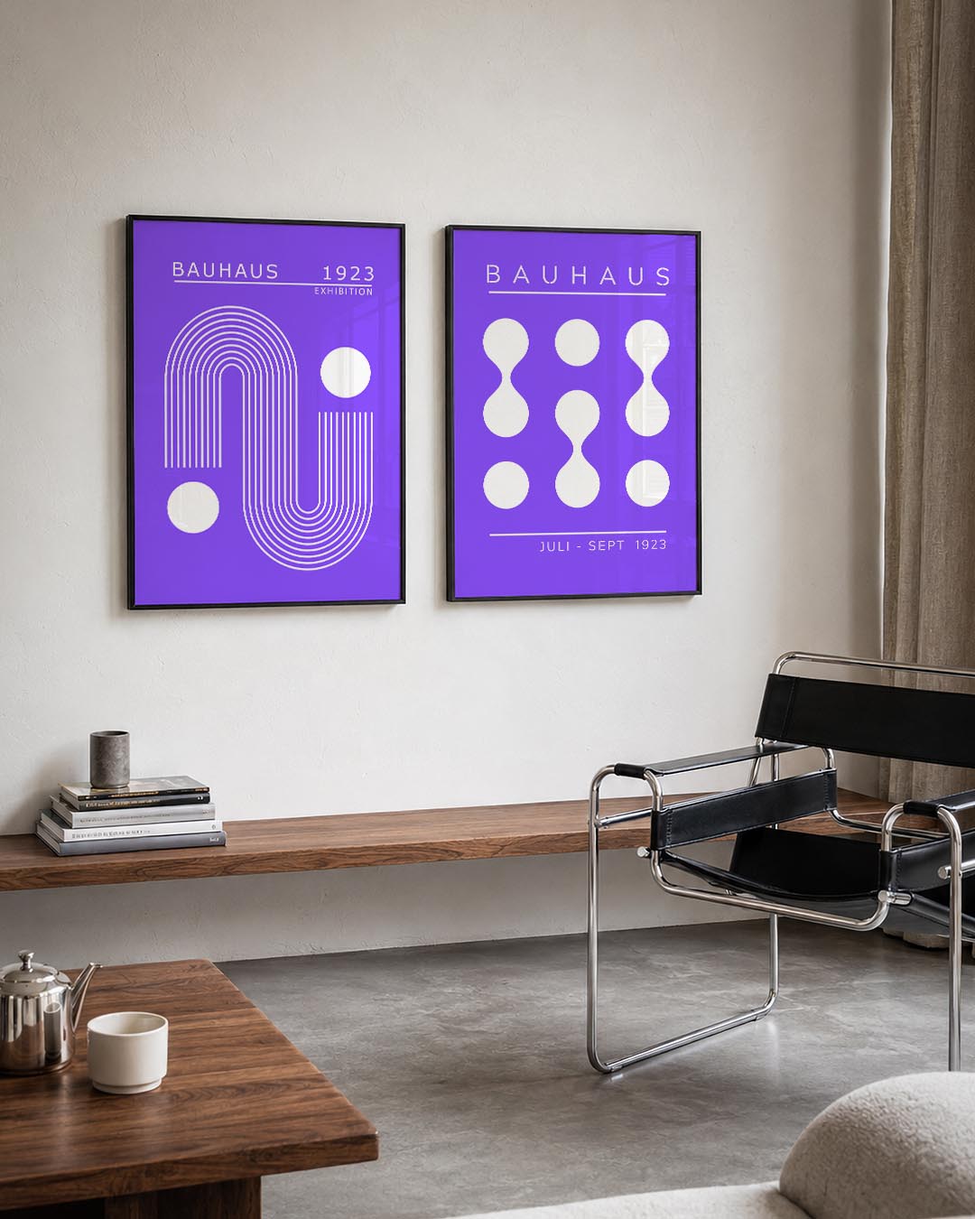 Lijnen en cirkelspel Posterset
