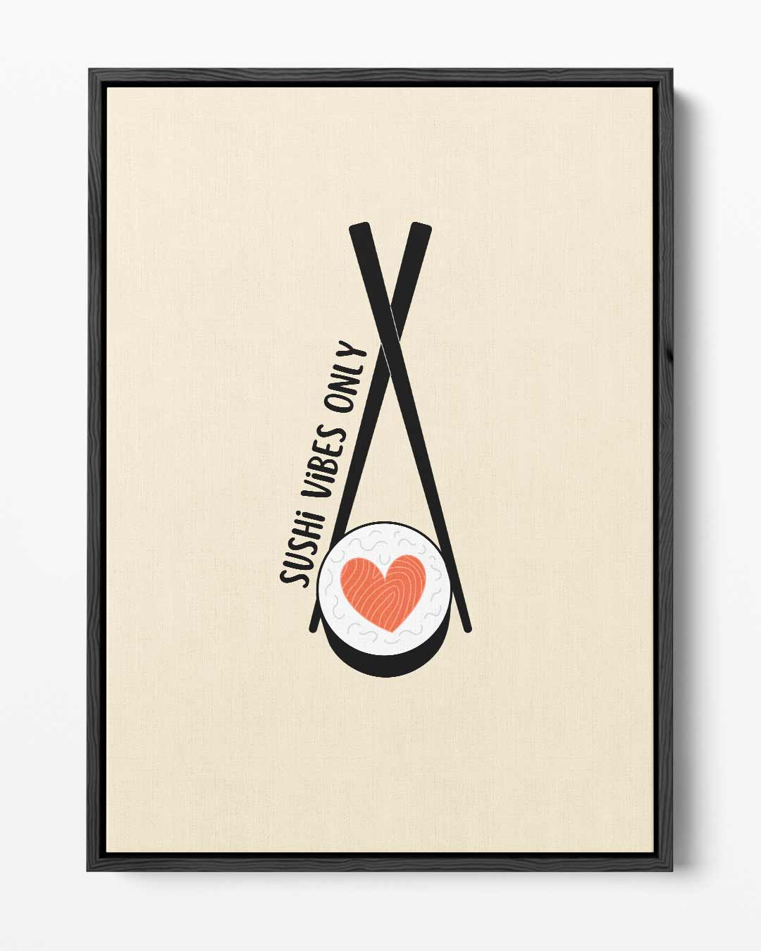 Sushi Vibes Only Poster Kunstwerk-canvas-dibond-plexiglas-wanddecoratie-WallArtistic