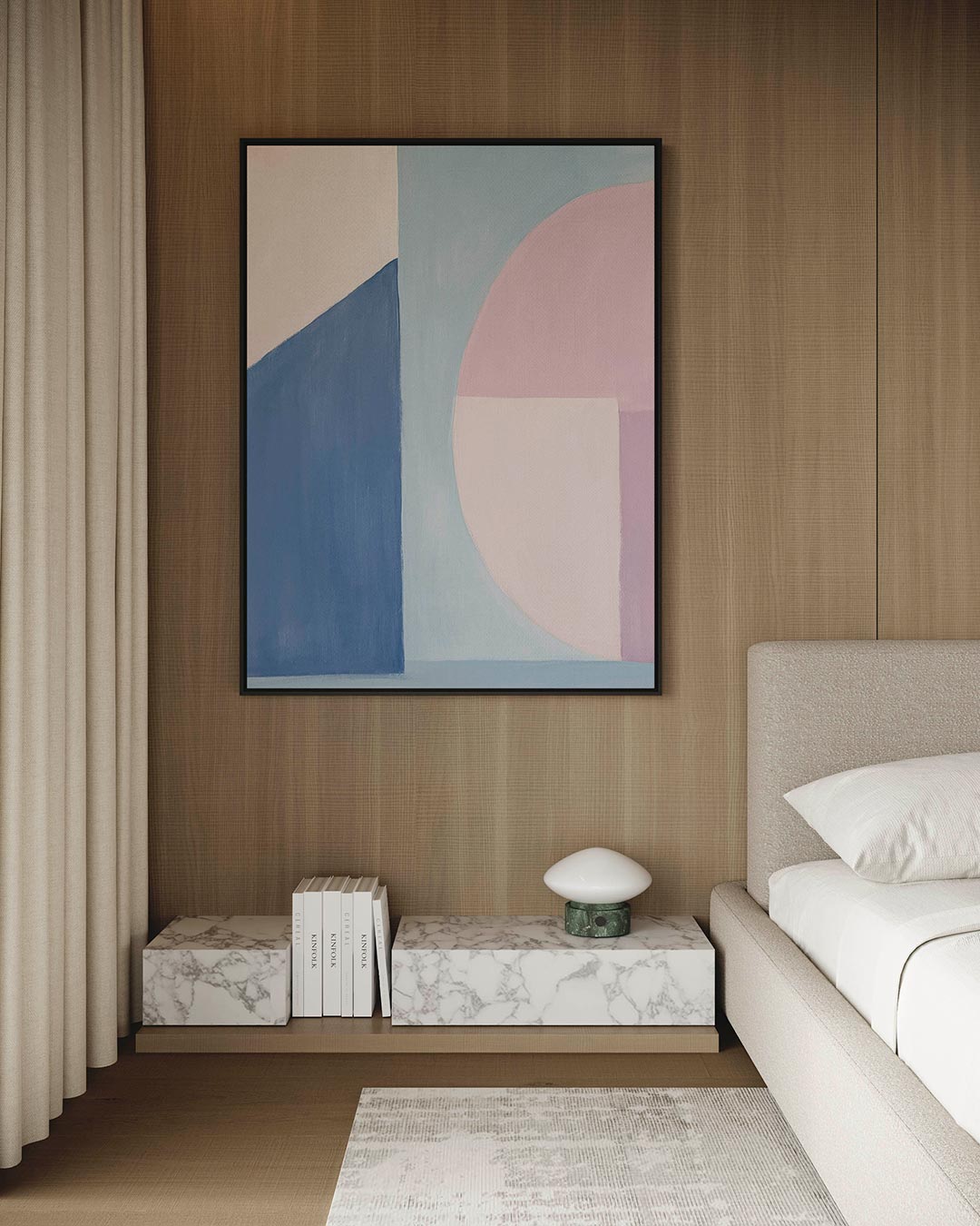 Geometrische vormen compositie Kunstwerk