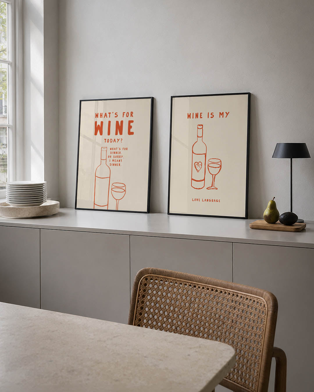 Wijn en woorden Posterset