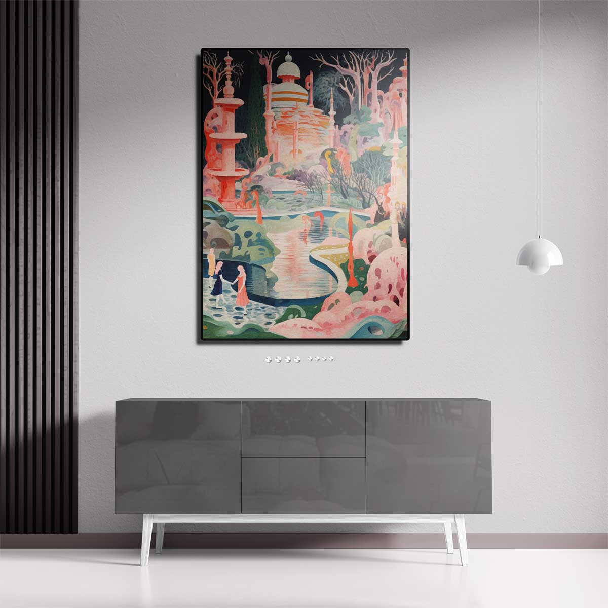 Magische Droomwereld Kunstwerk-canvas-dibond-plexiglas-wanddecoratie-WallArtistic