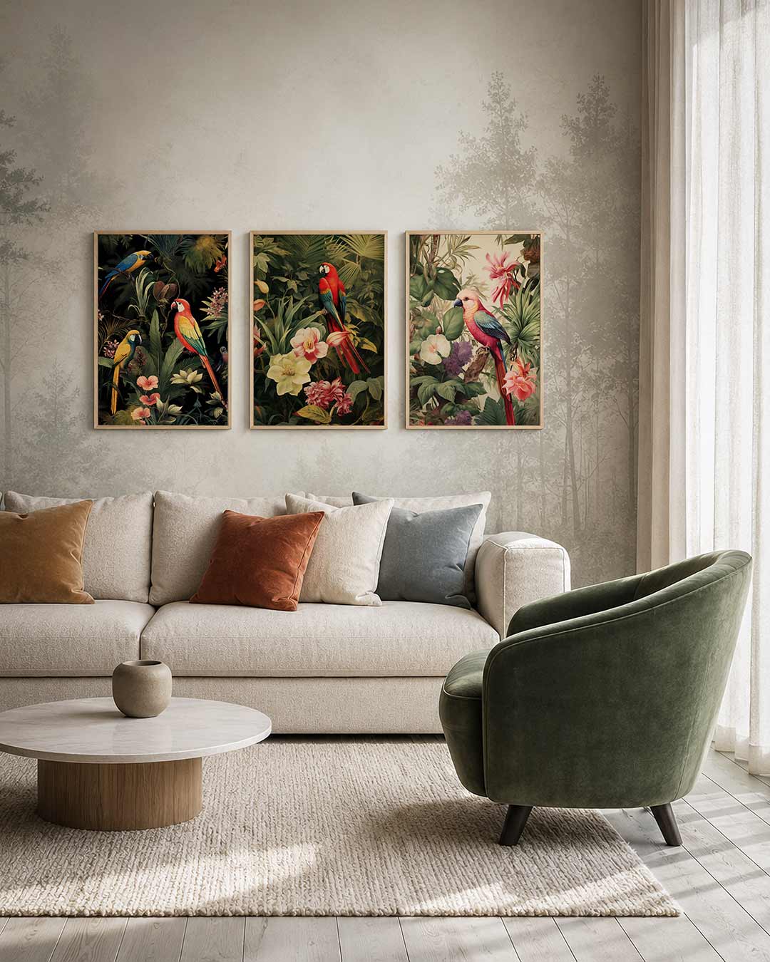 Tropische kleurexplosie Posterset