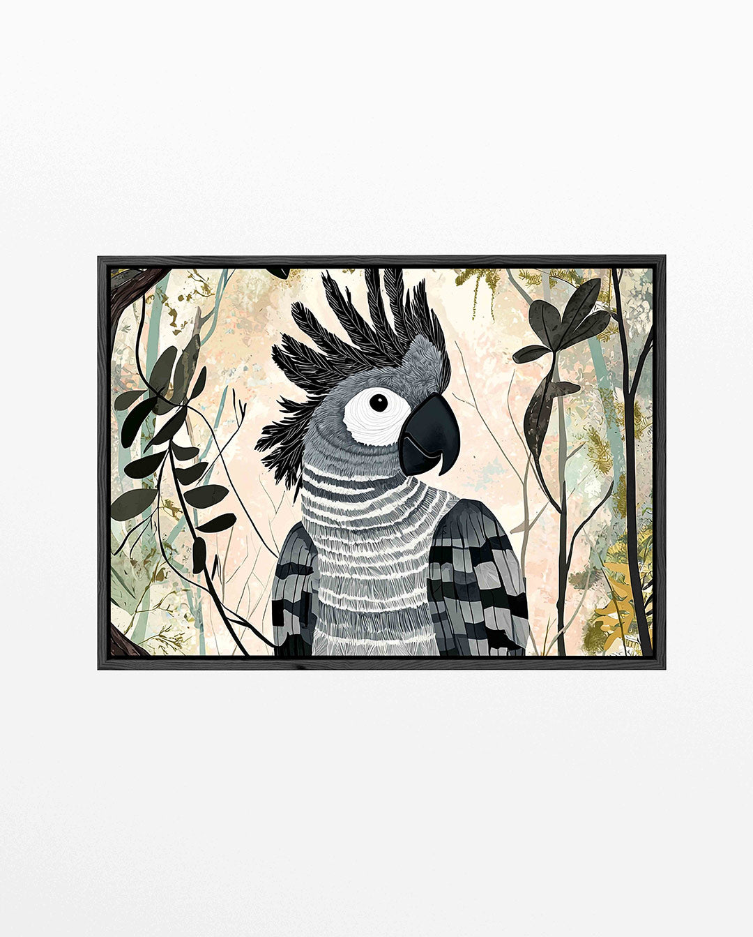 Vogels in bladeren Kunstwerk