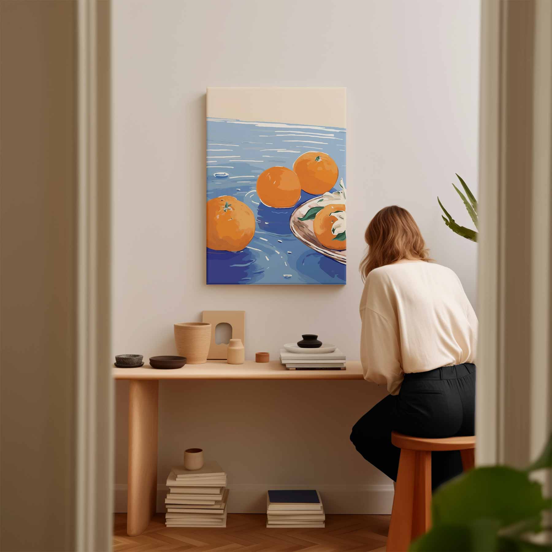 Zomers Citrus Geluk Kunstwerk-canvas-dibond-plexiglas-wanddecoratie-WallArtistic