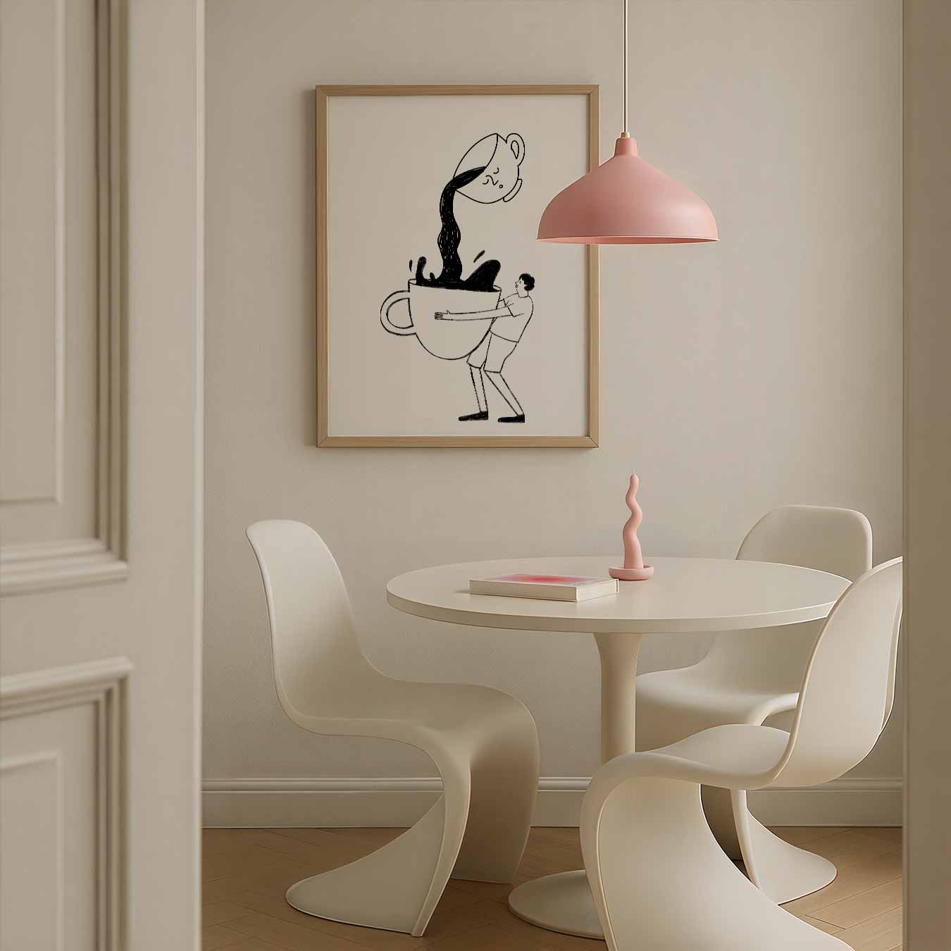 Koffieliefde Illustratie Poster