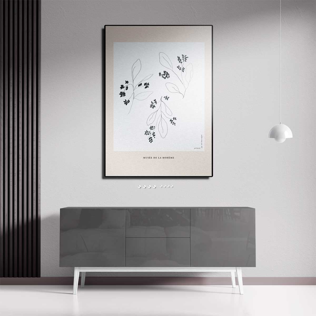 Botanische Schetsen Kunstwerk-canvas-dibond-plexiglas-wanddecoratie-WallArtistic