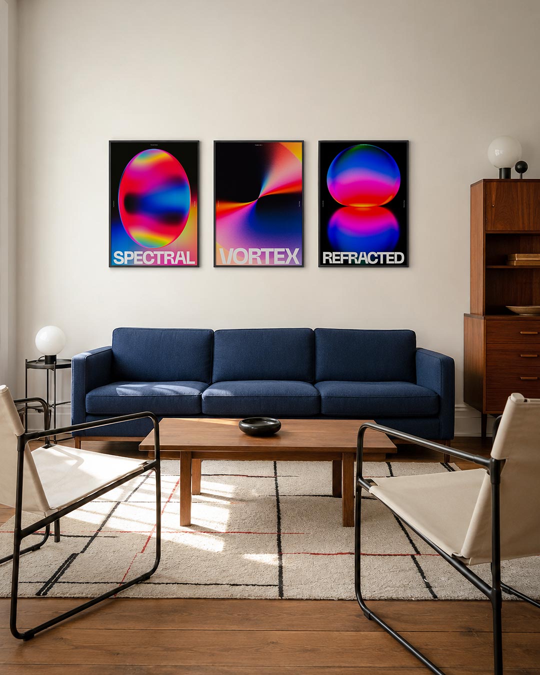 Kleurrijke bol Posterset