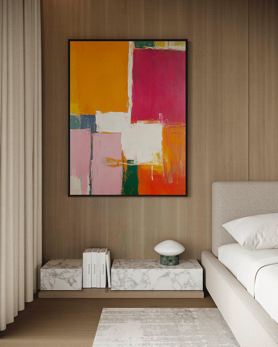 Kleurrijke vlakken Kunstwerk