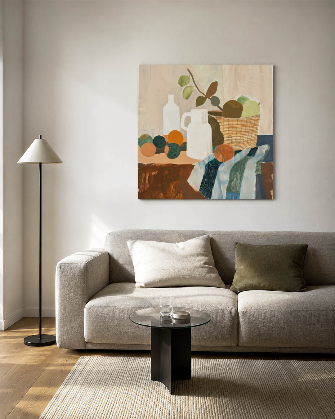 Fruit en vormen Kunstwerk
