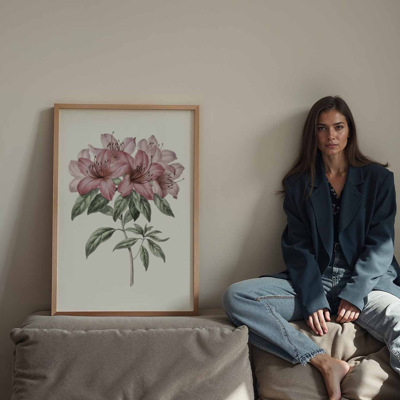 Elegante Bloemenpracht Poster