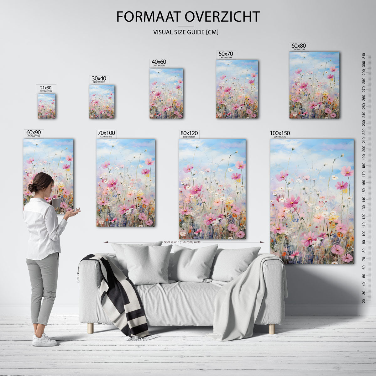 Bloemenveld Poster