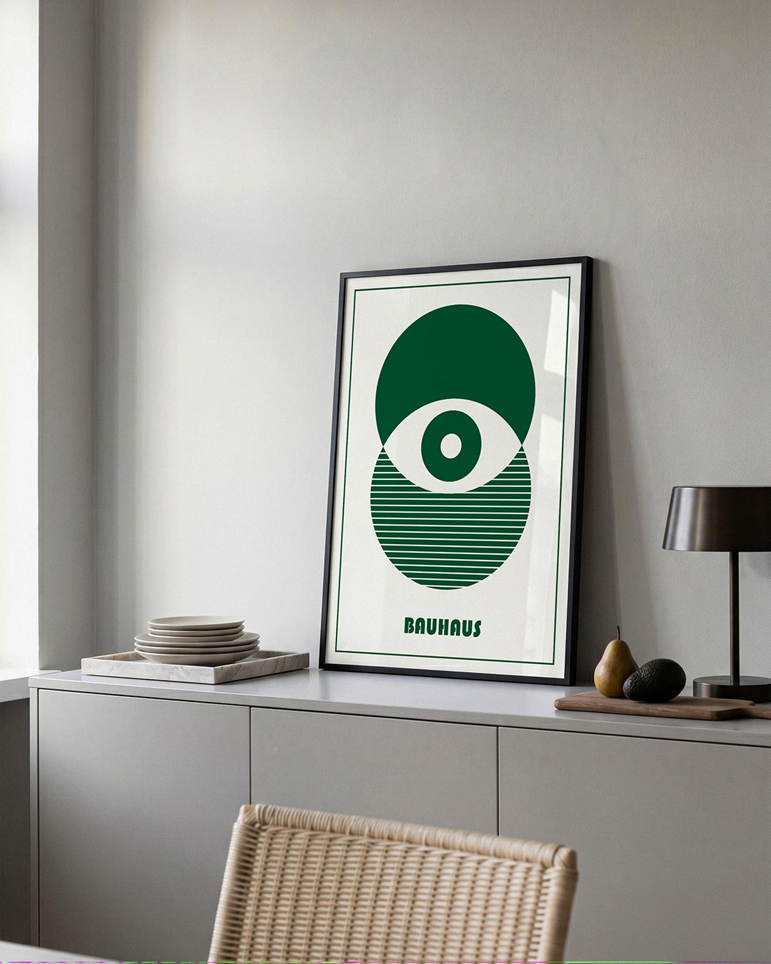 Cirkel en lijnen Poster