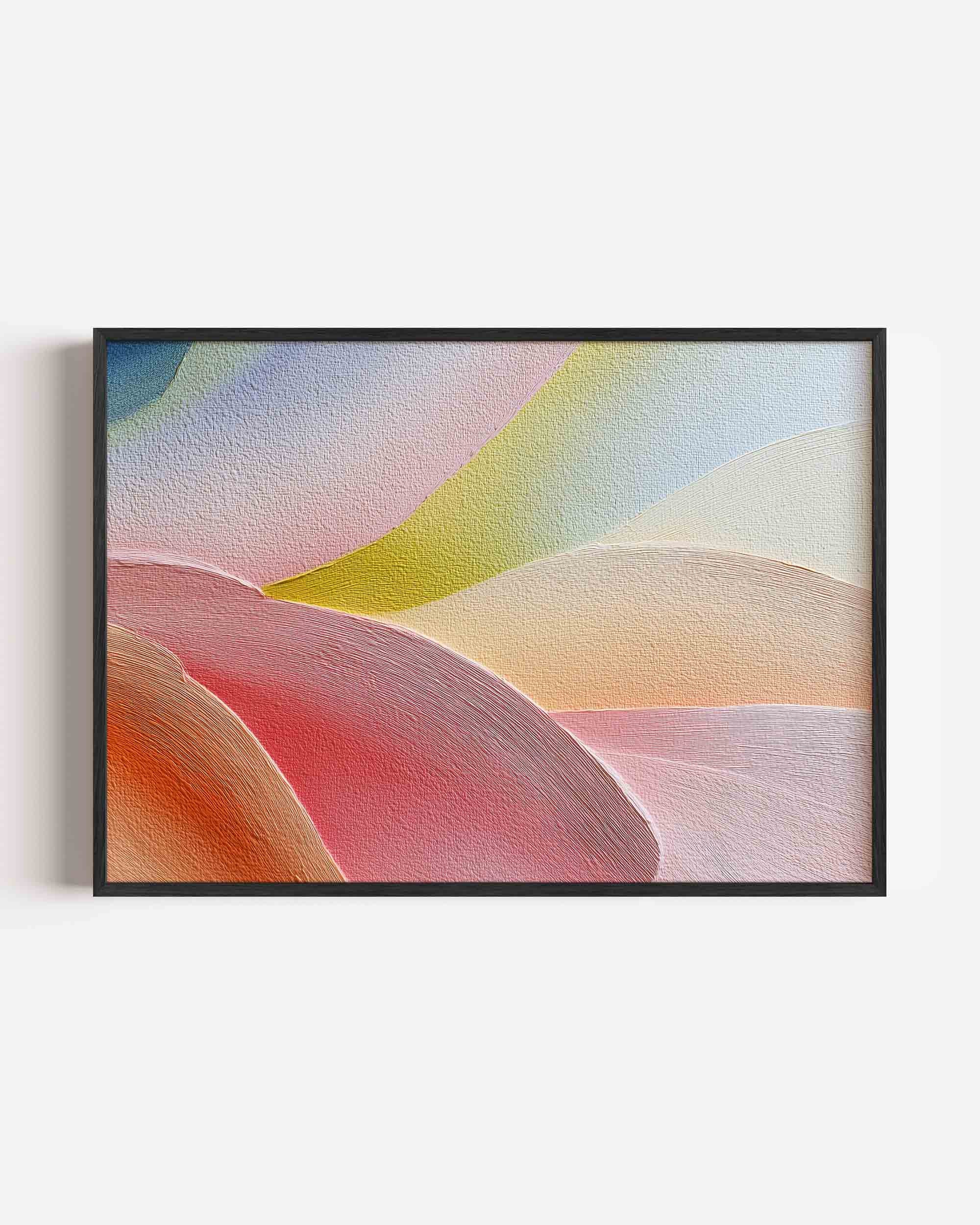 Golvende kleuren Poster