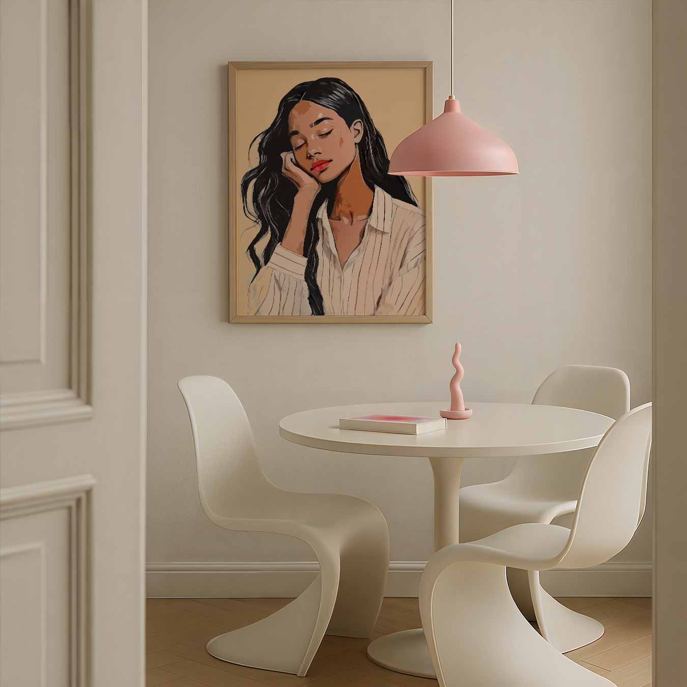 Dromerige Vrouw Portret Poster