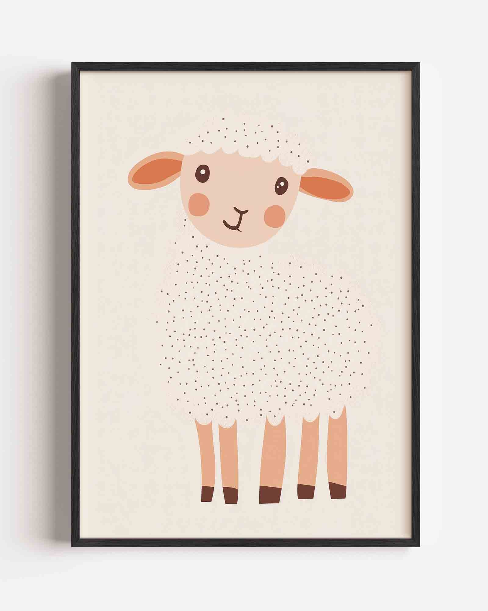 Schattig schaap Poster