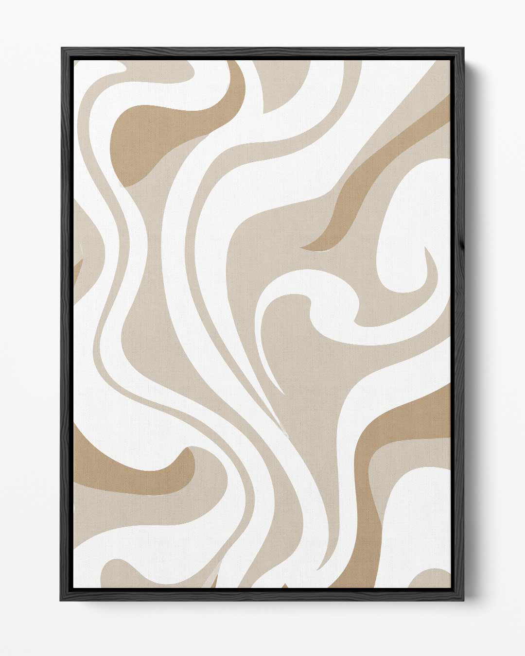 Golvende Aardetinten Wandprint Kunstwerk-canvas-dibond-plexiglas-wanddecoratie-WallArtistic