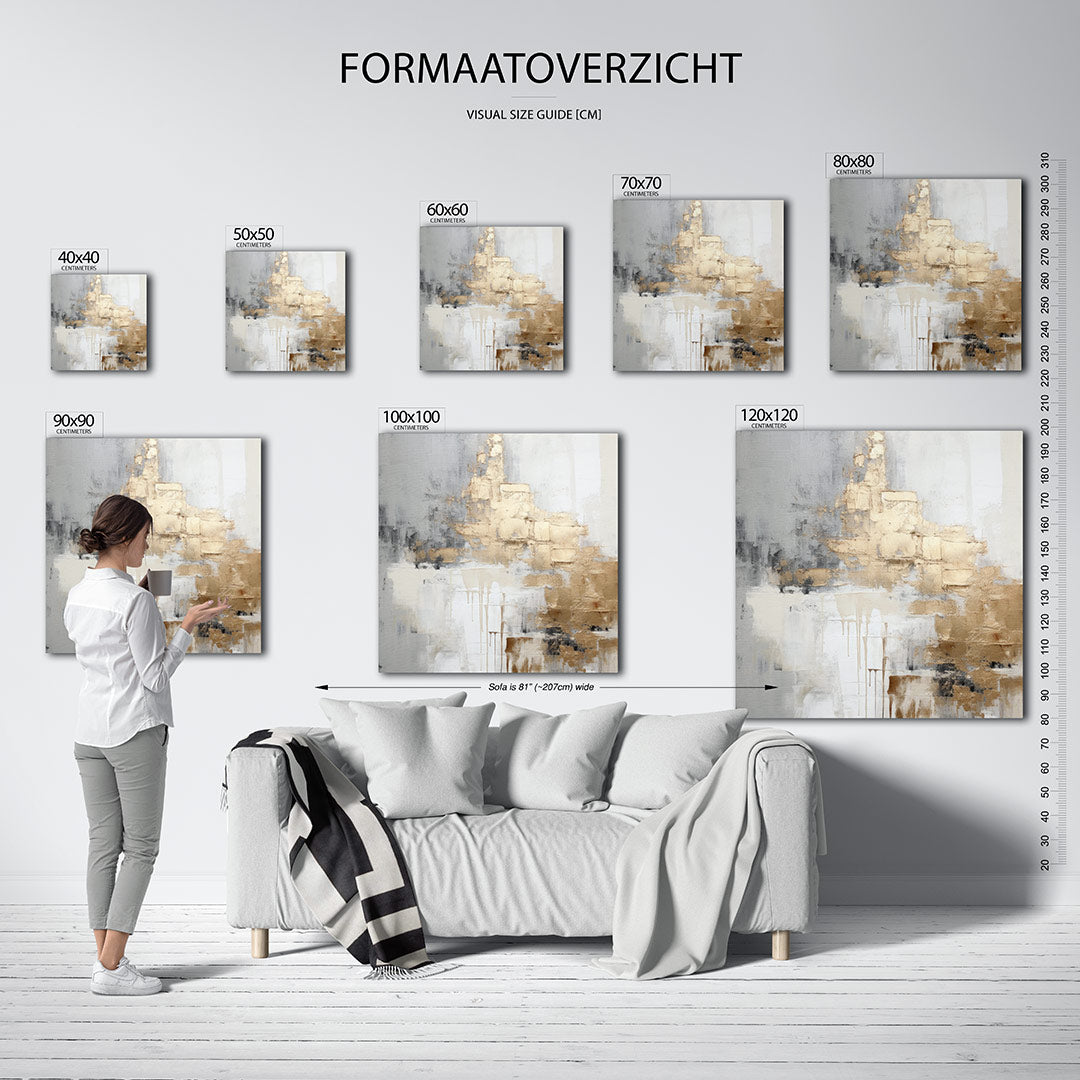 Gelaagde texturen Kunstwerk