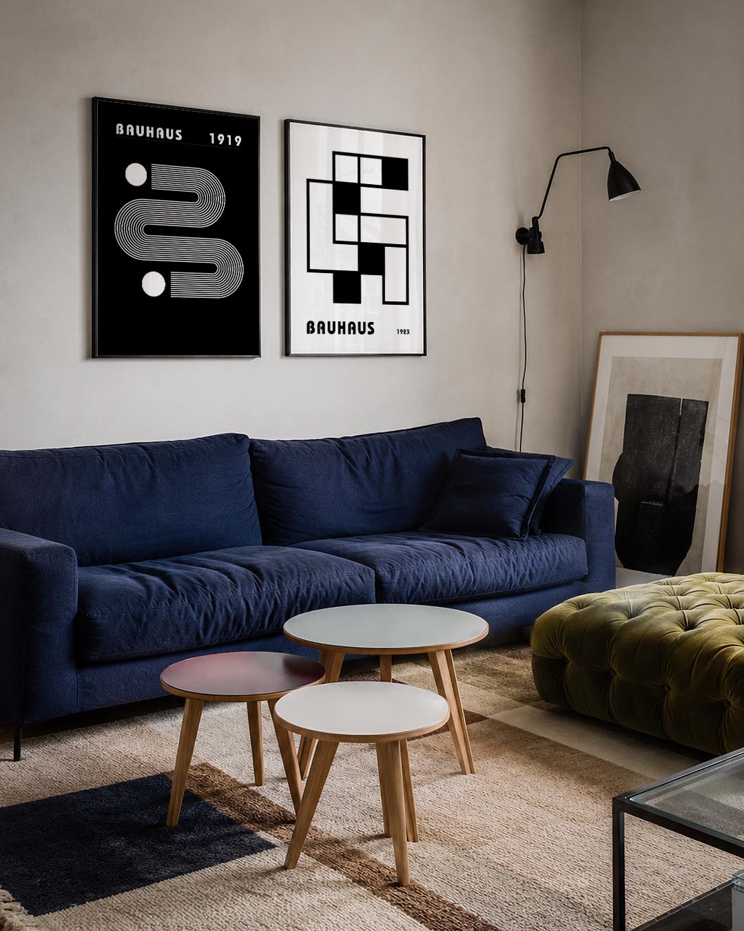 Lijnen en cirkel Posterset