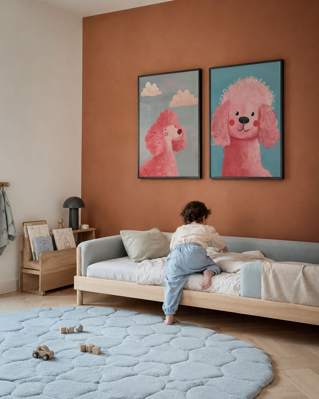 Wolkjes en roze vacht Posterset