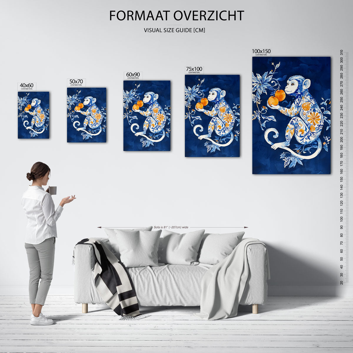 Dromerige aap Kunstwerk