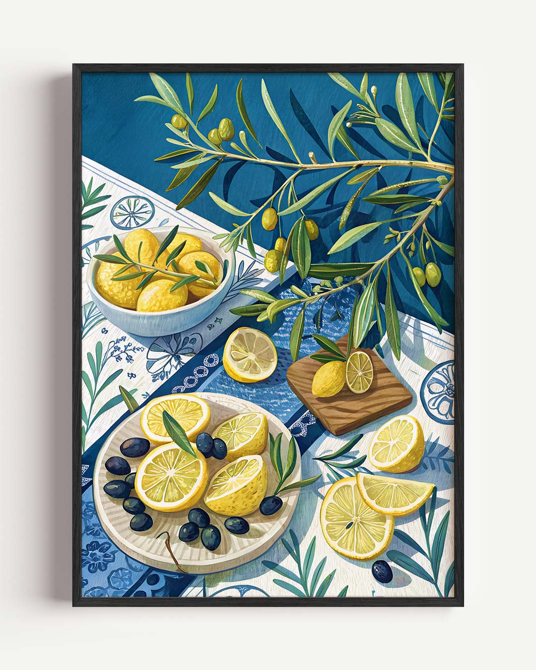 Mediterraans Tafereel Wanddecoratie Poster