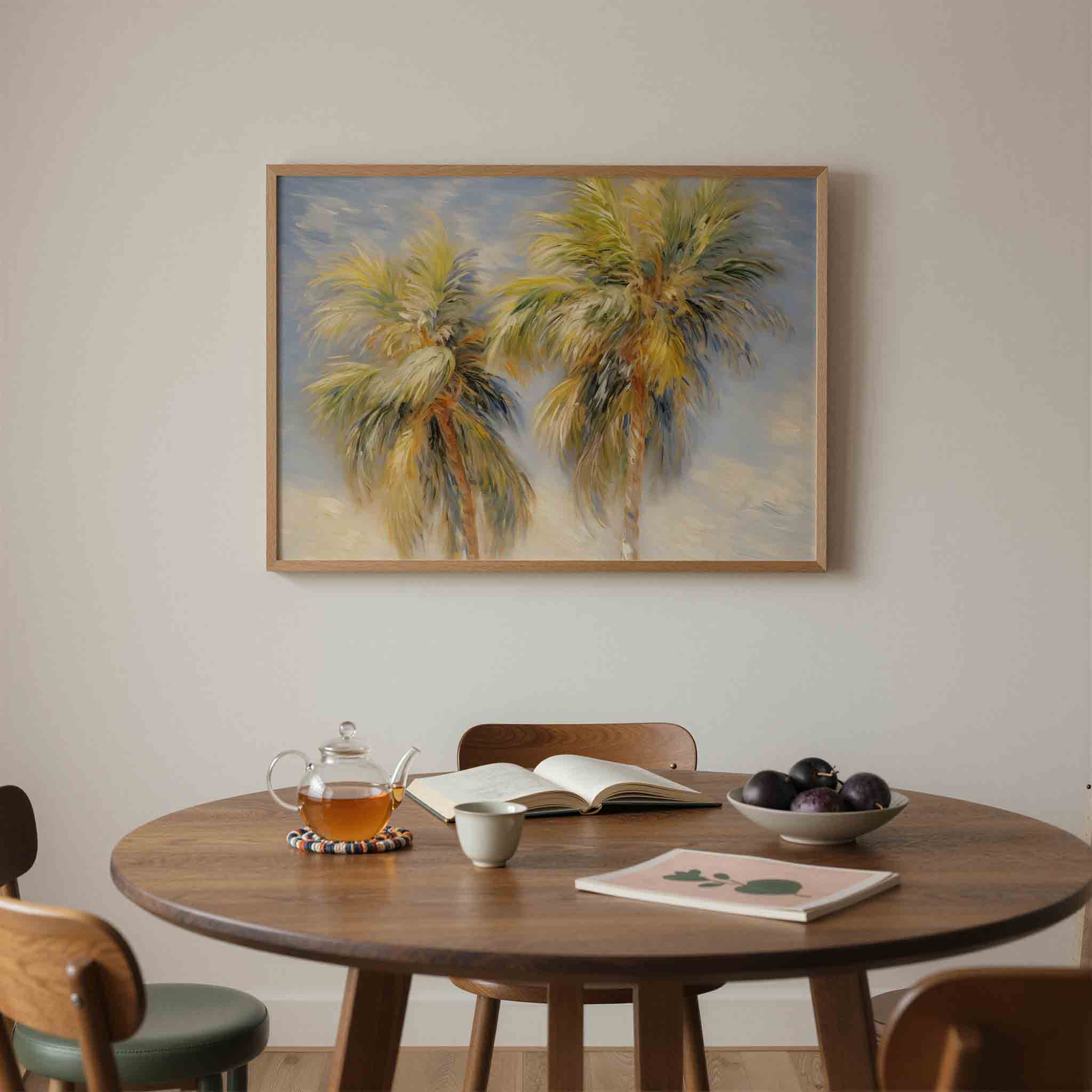 Twee palmbomen Poster