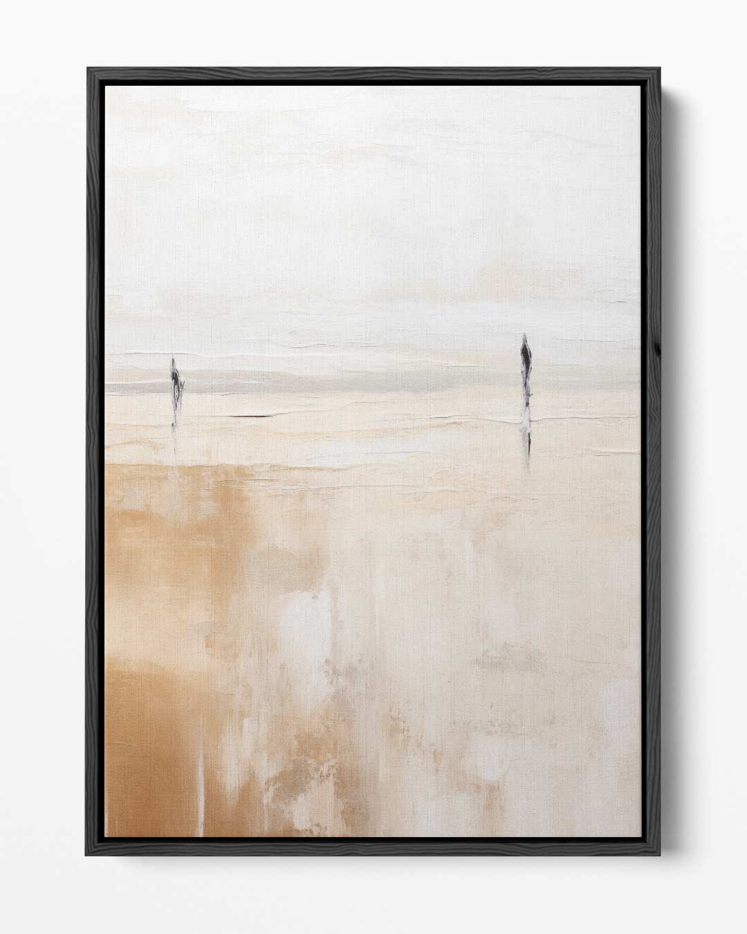 Wandelingen op het Strand Kunstwerk-canvas-dibond-plexiglas-wanddecoratie-WallArtistic