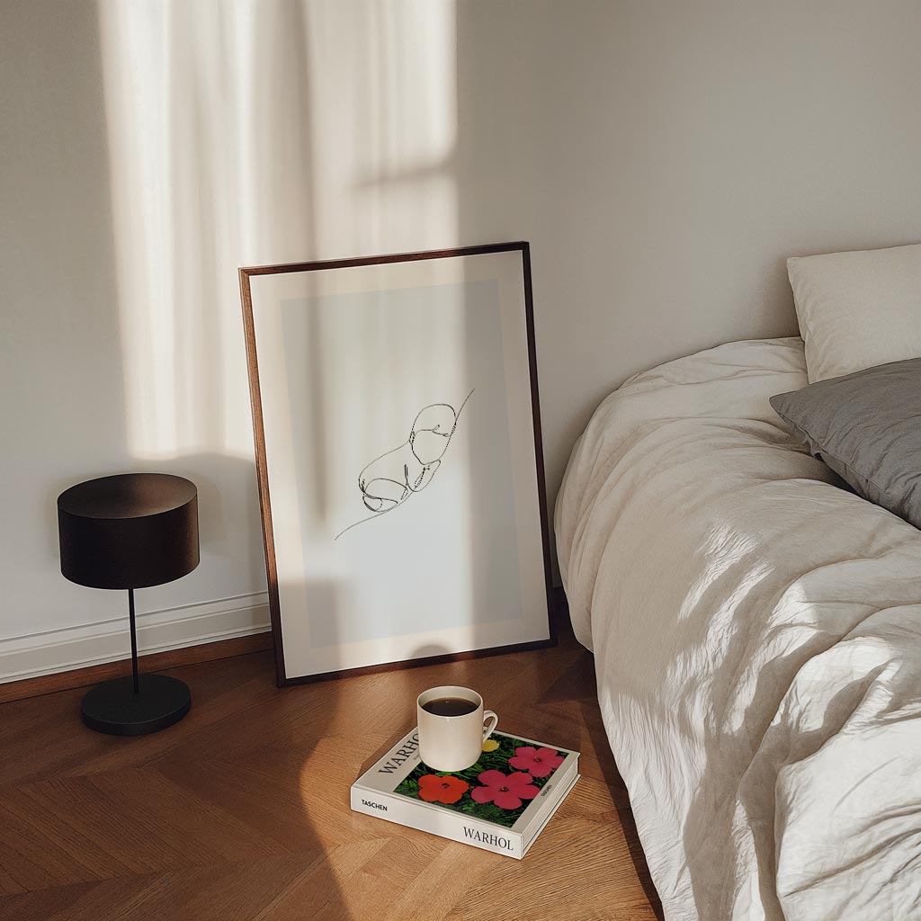 Minimalistische Baby Slaapkamer Poster