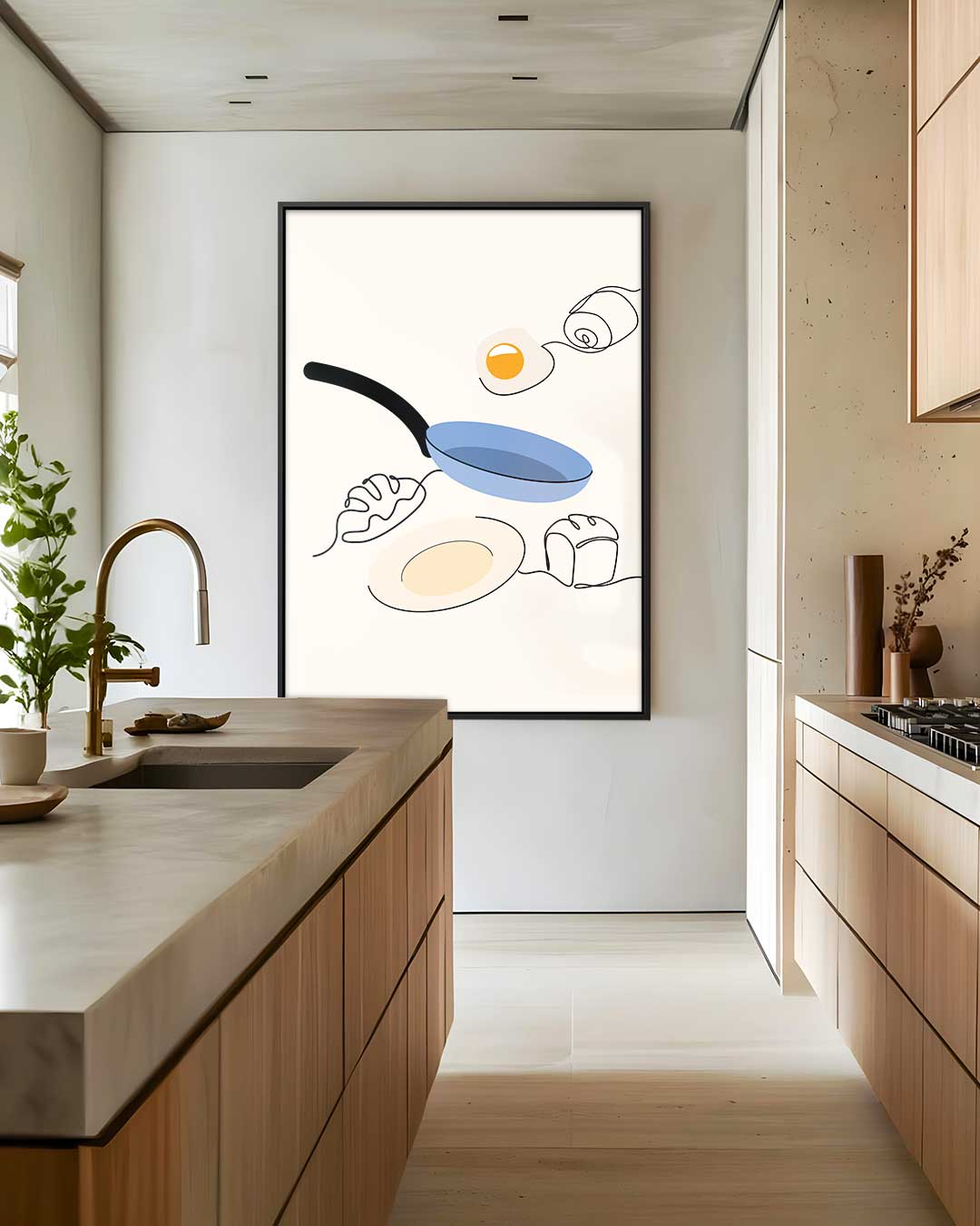 Ontbijt Ochtendglorie Kunstwerk-canvas-dibond-plexiglas-wanddecoratie-WallArtistic