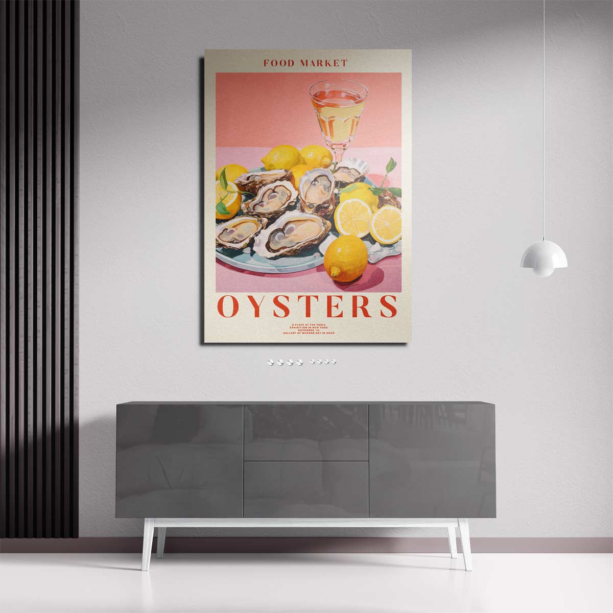 Zonnig Oester Arrangement Kunstwerk-canvas-dibond-plexiglas-wanddecoratie-WallArtistic