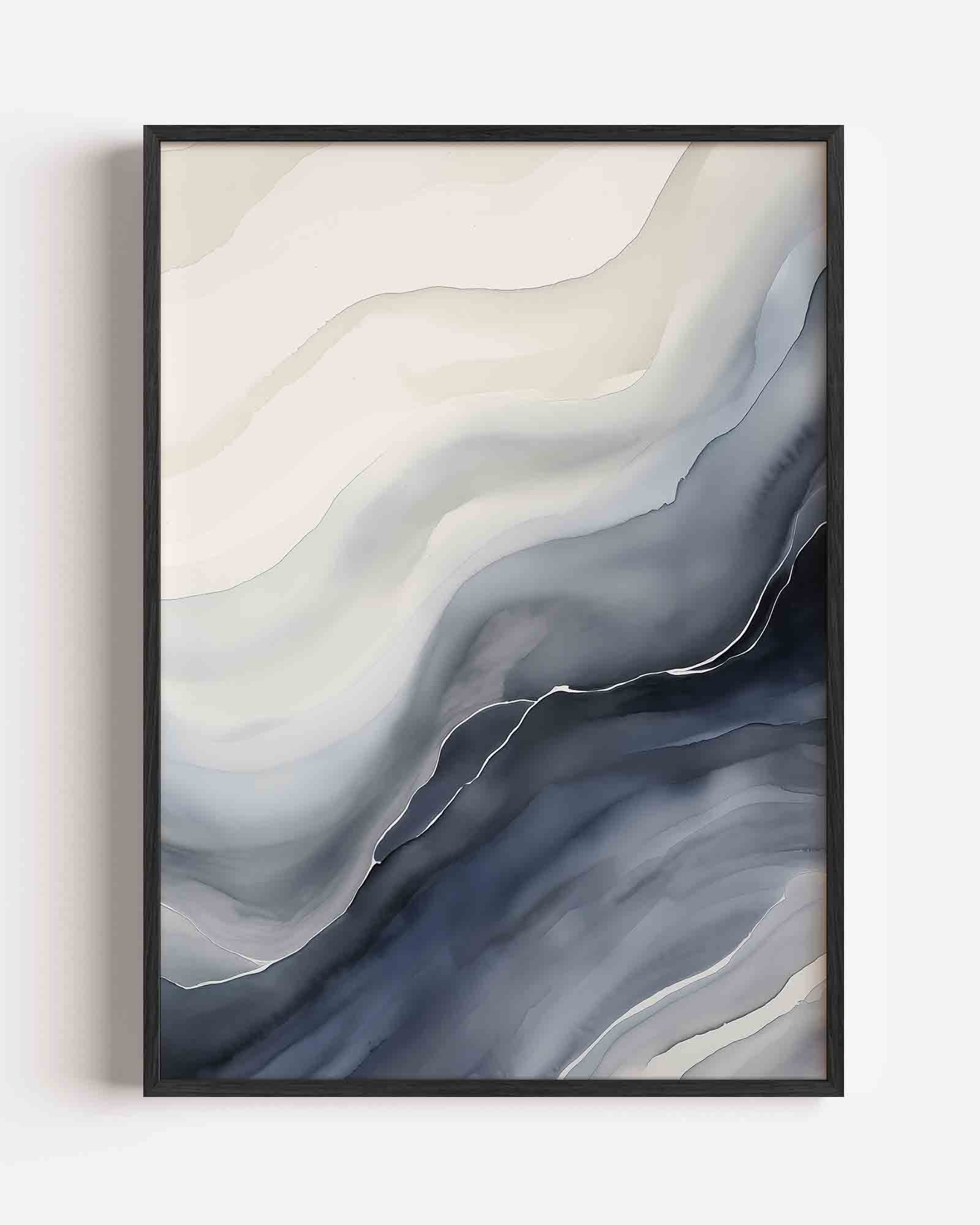 Golvende lijnen Poster