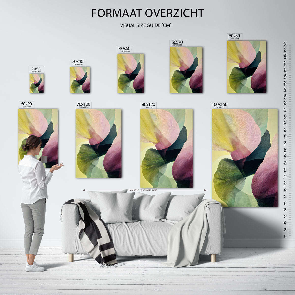 Vloeiende vormen Poster