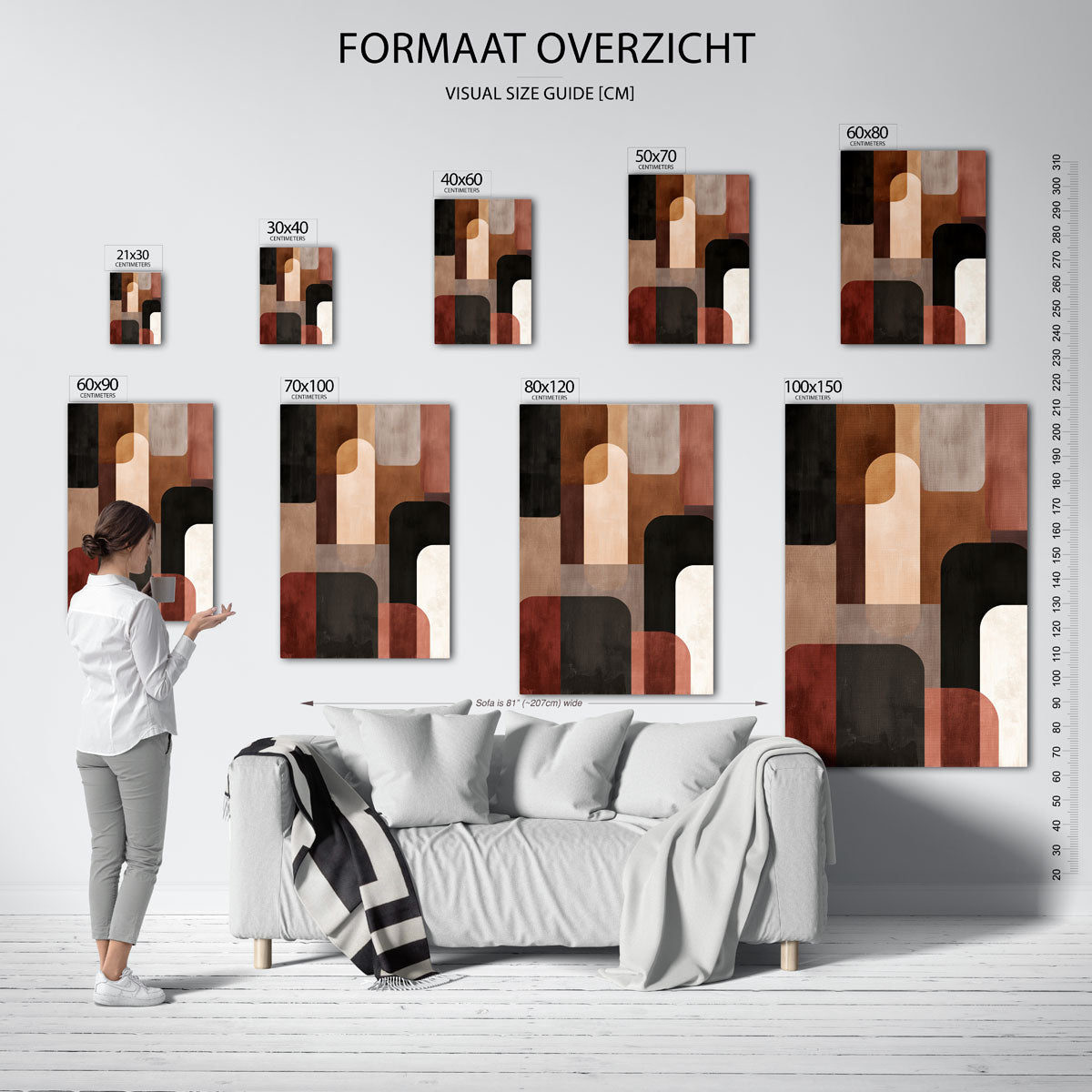 Abstracte vormen Poster