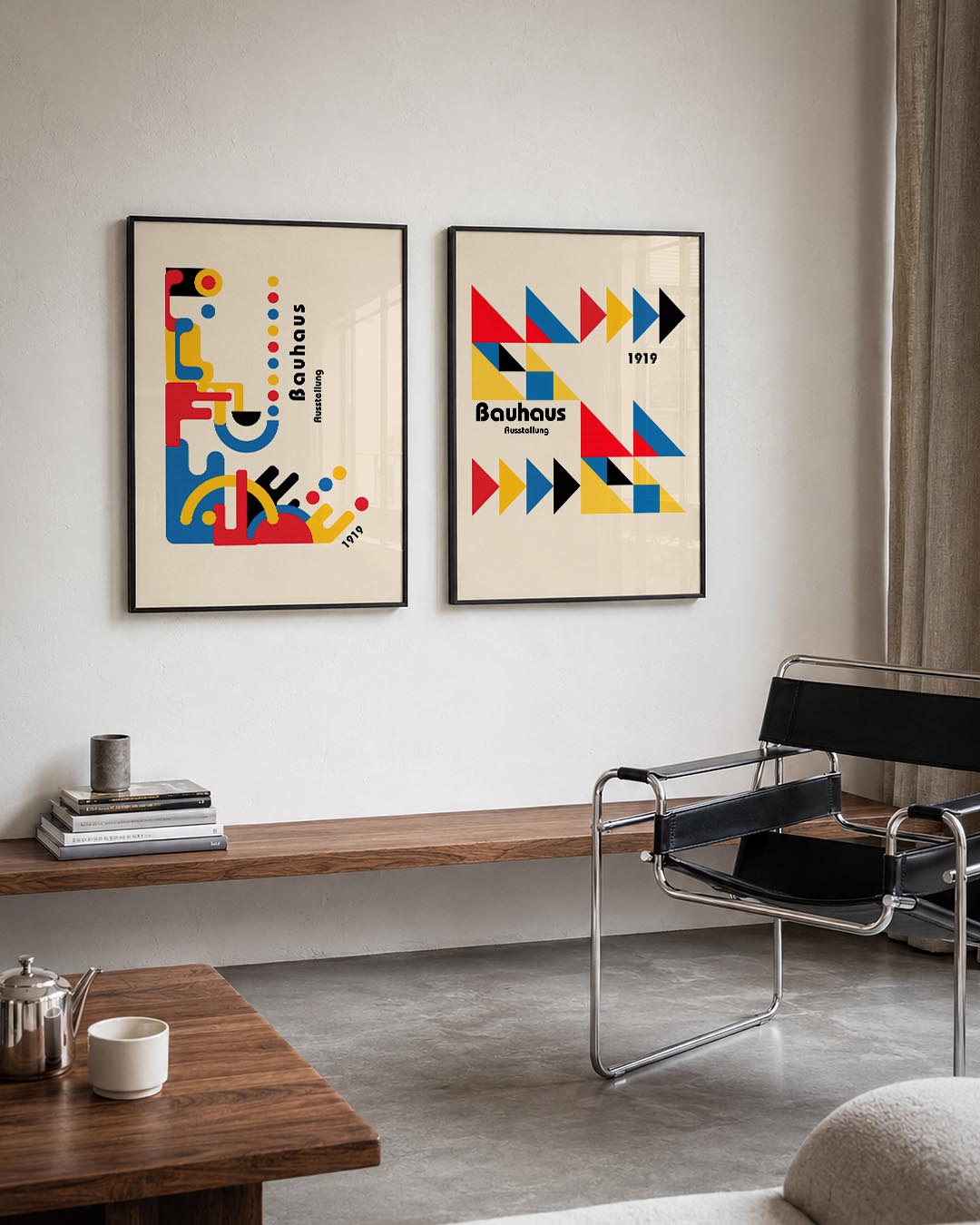 Kleurrijke vormen Posterset