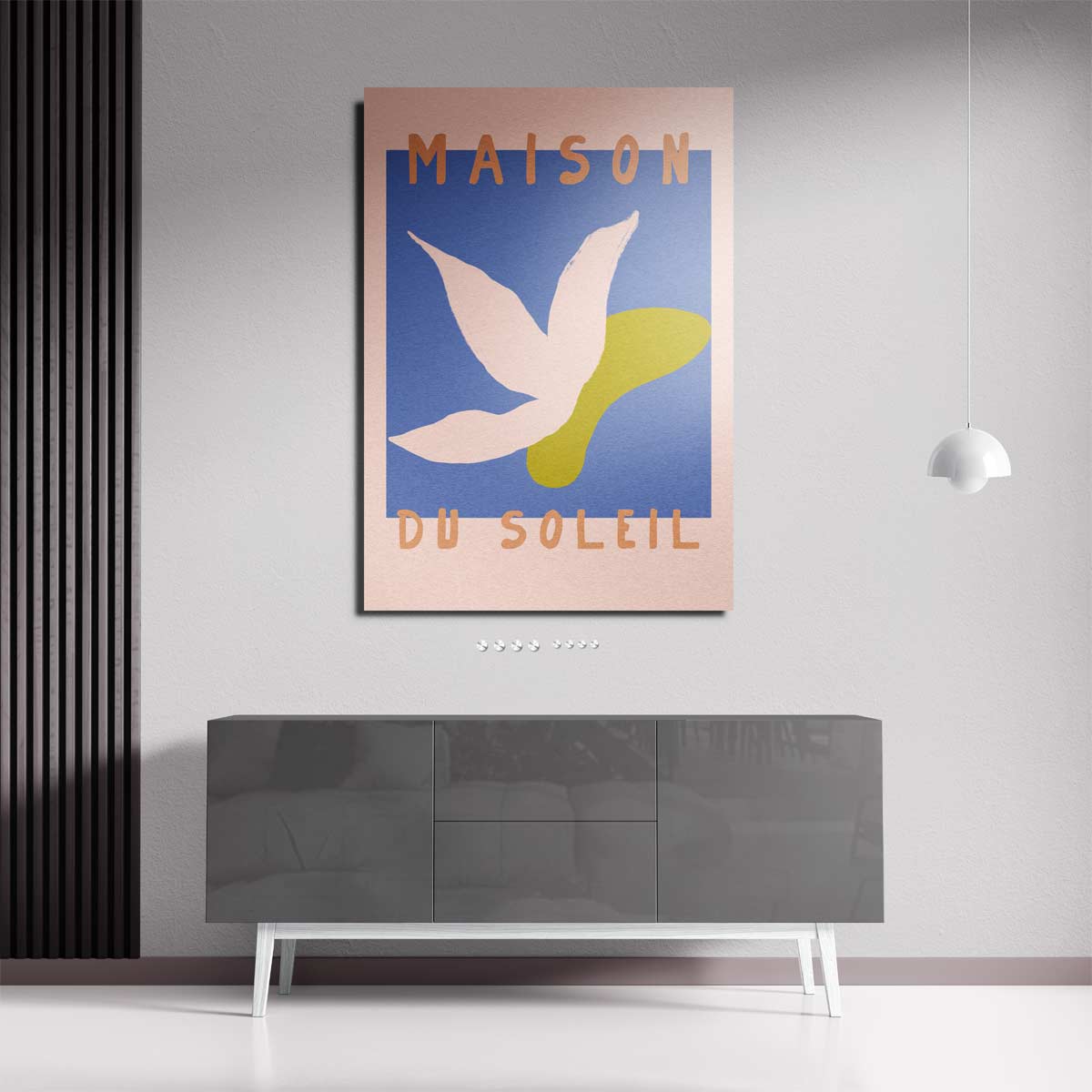 Zonsondergang Bloem Kunstwerk-canvas-dibond-plexiglas-wanddecoratie-WallArtistic