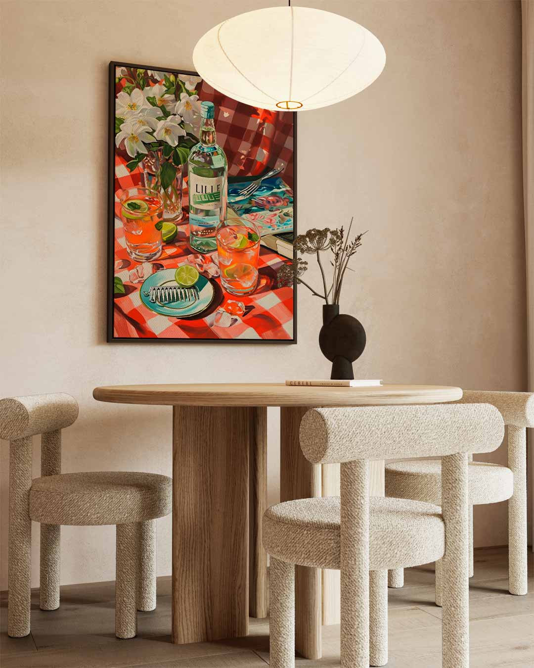Zomerse Picknick Tafereel Kunstwerk-canvas-dibond-plexiglas-wanddecoratie-WallArtistic