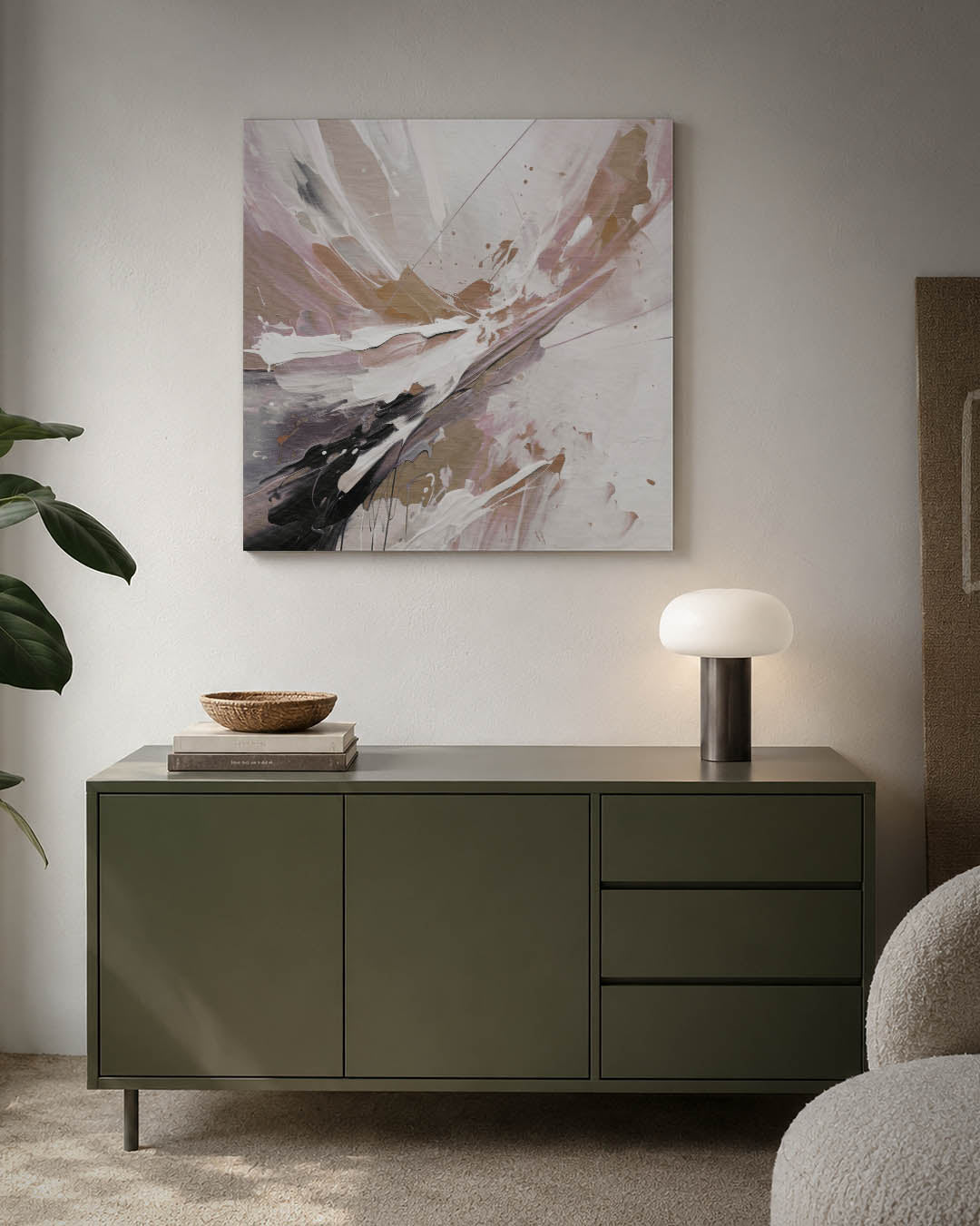 Dynamische kleurenexplosie Kunstwerk