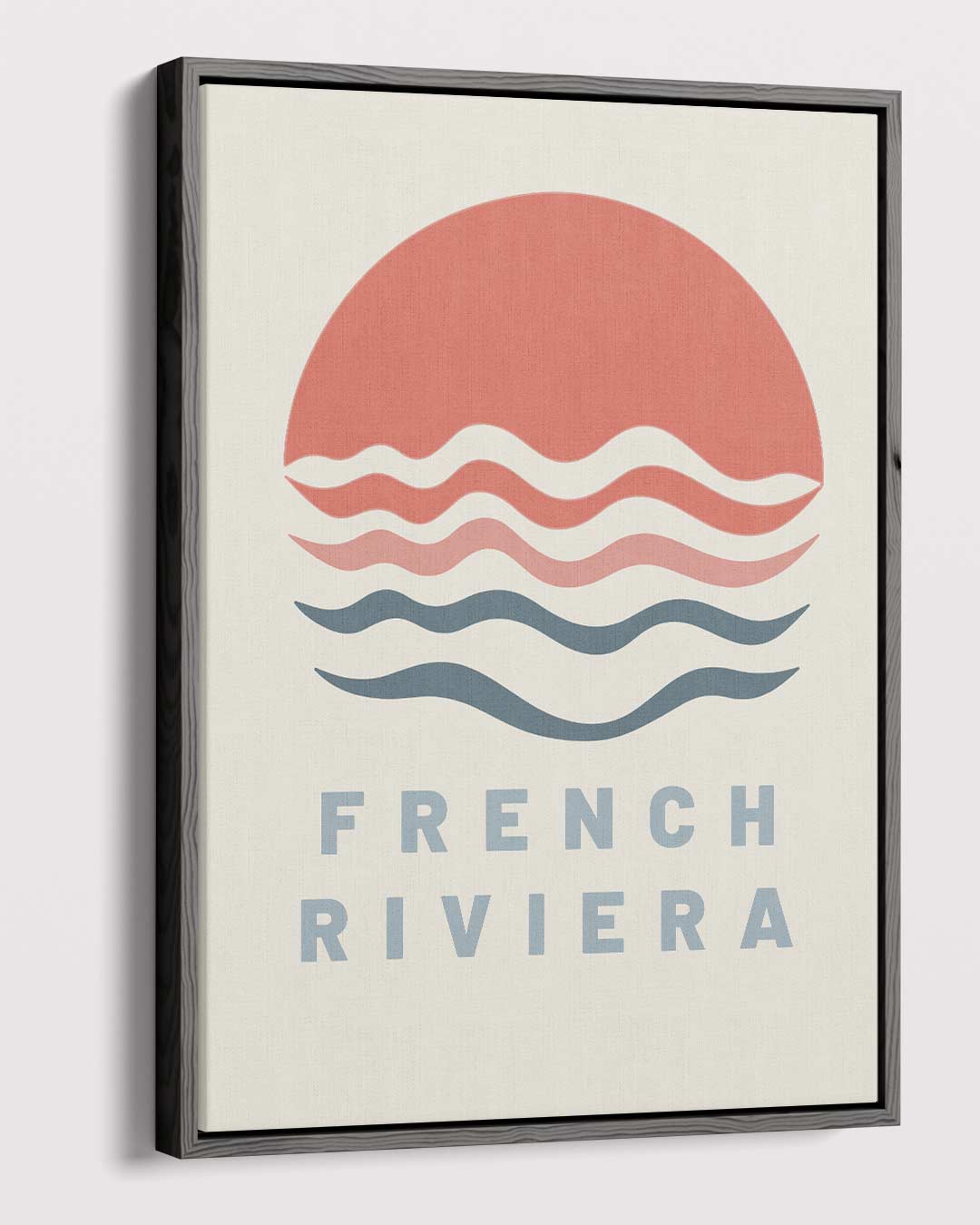 Zonsondergang aan de Franse Rivièra Kunstwerk-canvas-dibond-plexiglas-wanddecoratie-WallArtistic