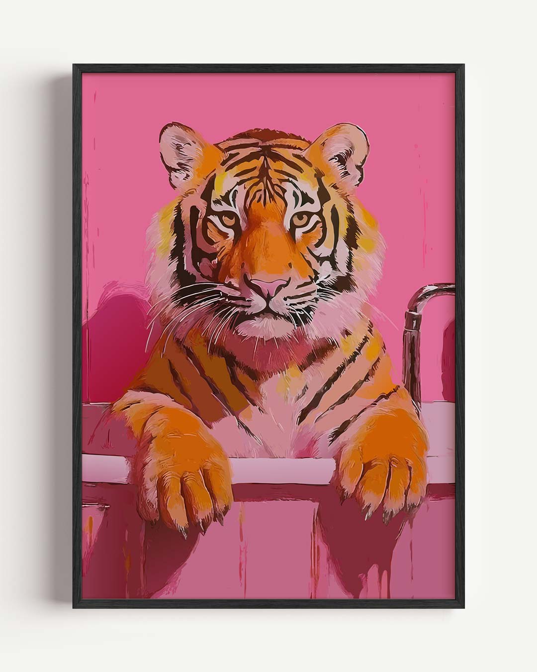 Tijger In De Badkuip Poster