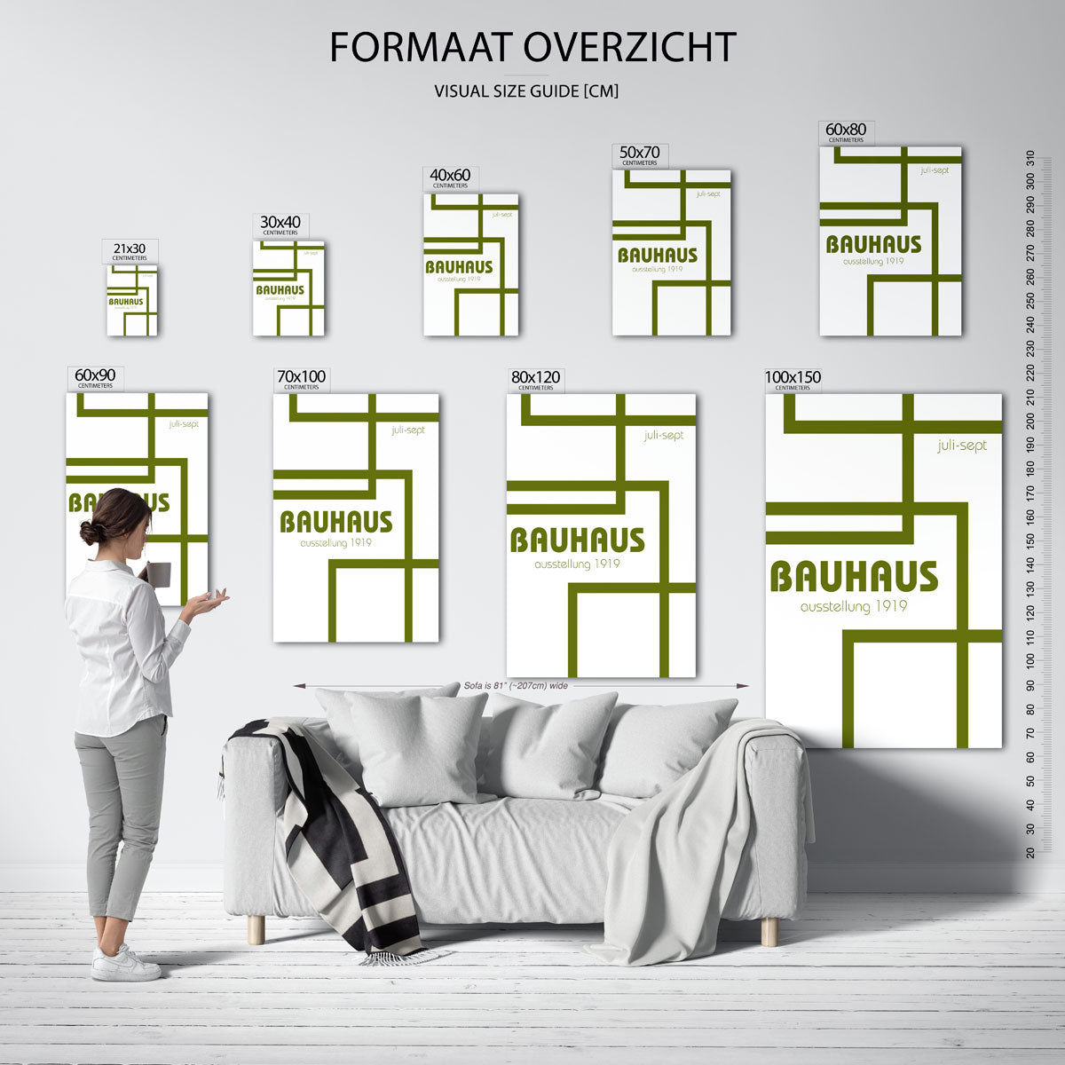 Lijnen en vlakken Poster