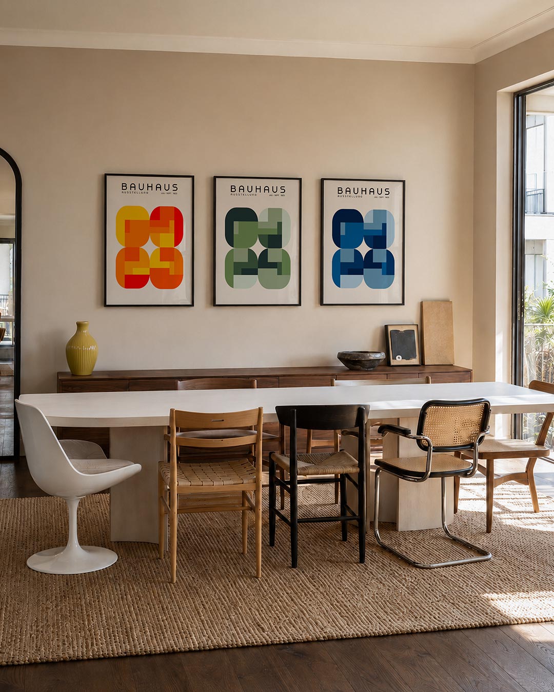 Kleurvlakken ritme Posterset