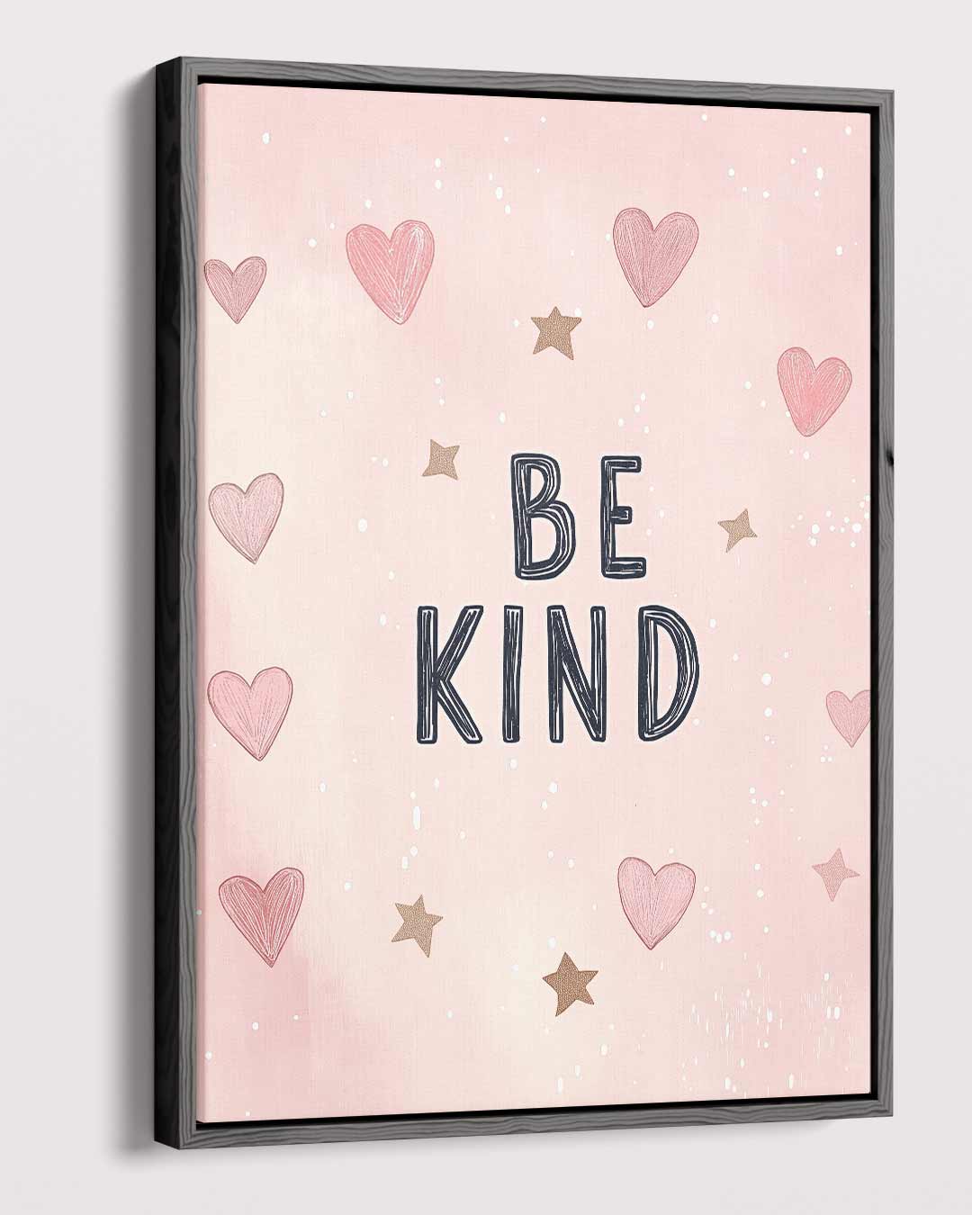 Be Kind Poster Kunstwerk-canvas-dibond-plexiglas-wanddecoratie-WallArtistic