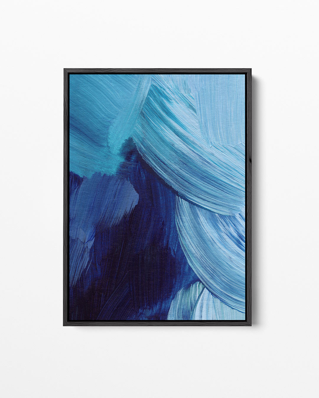 Dynamische blauwe beweging Kunstwerk