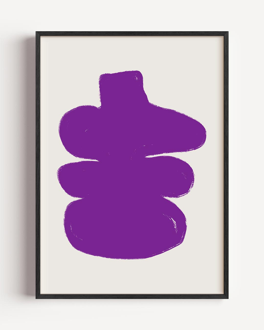 Moderne Abstracte Paarse Poster-WallArtistic