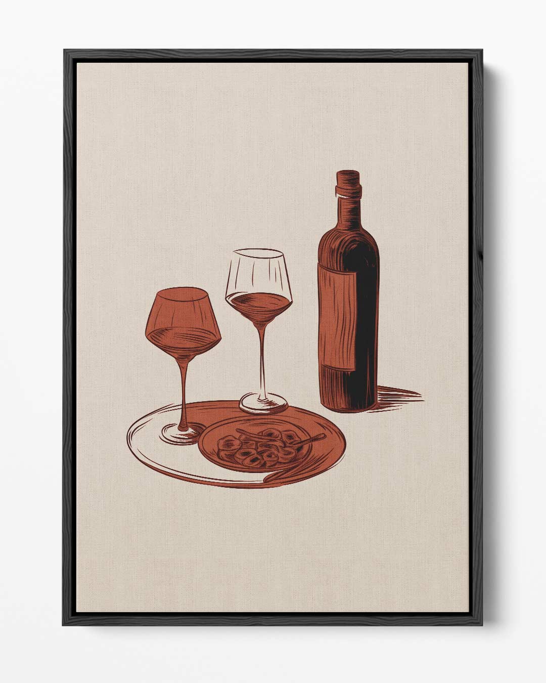 Italiaans Avondje Kunstwerk-canvas-dibond-plexiglas-wanddecoratie-WallArtistic