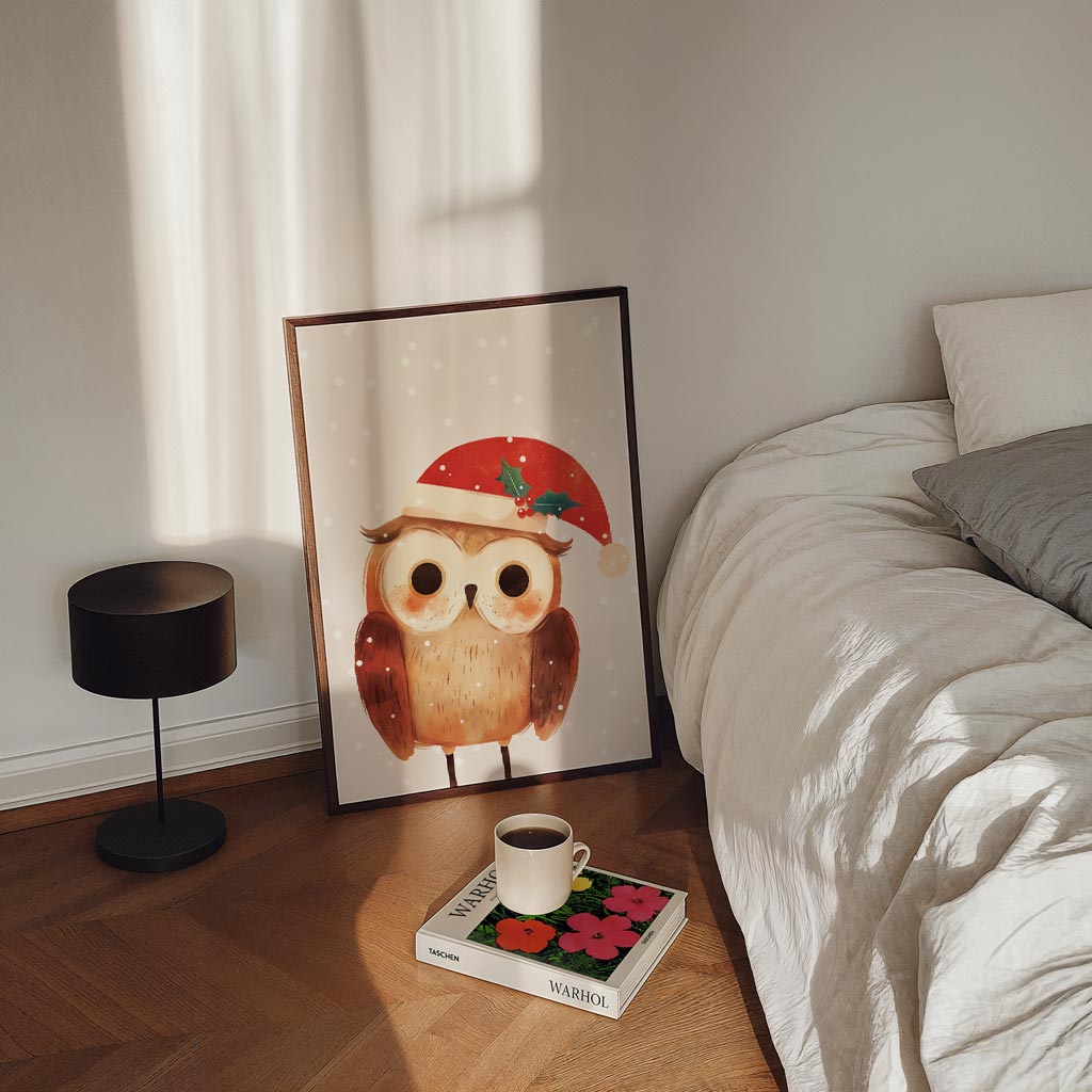 Kerst Uilen Poster